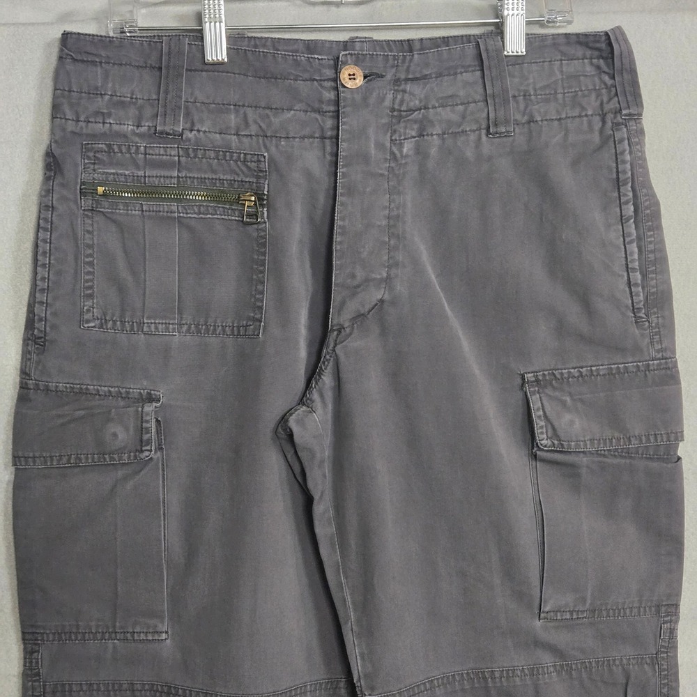Bomb‎ Boogie Grey Multi Pocket Utility Cargo Pants Button Fly Gorpcore Size 34